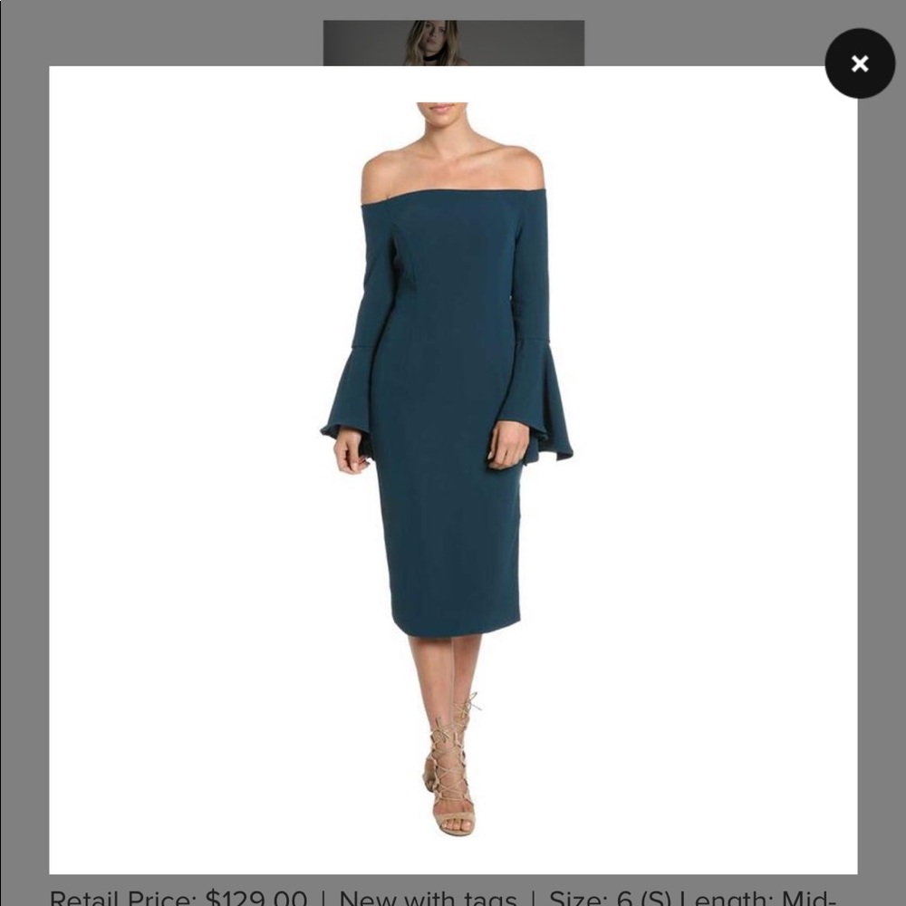 Bardot Solange Teal Dress